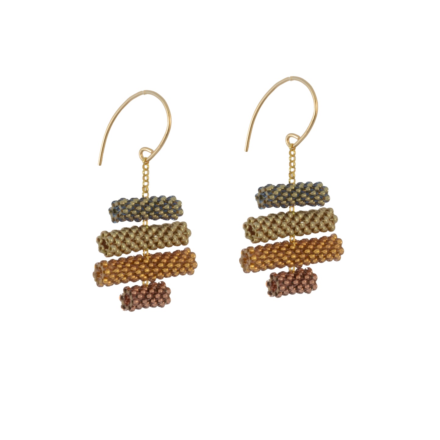 Iona Earring | Copper & Slate