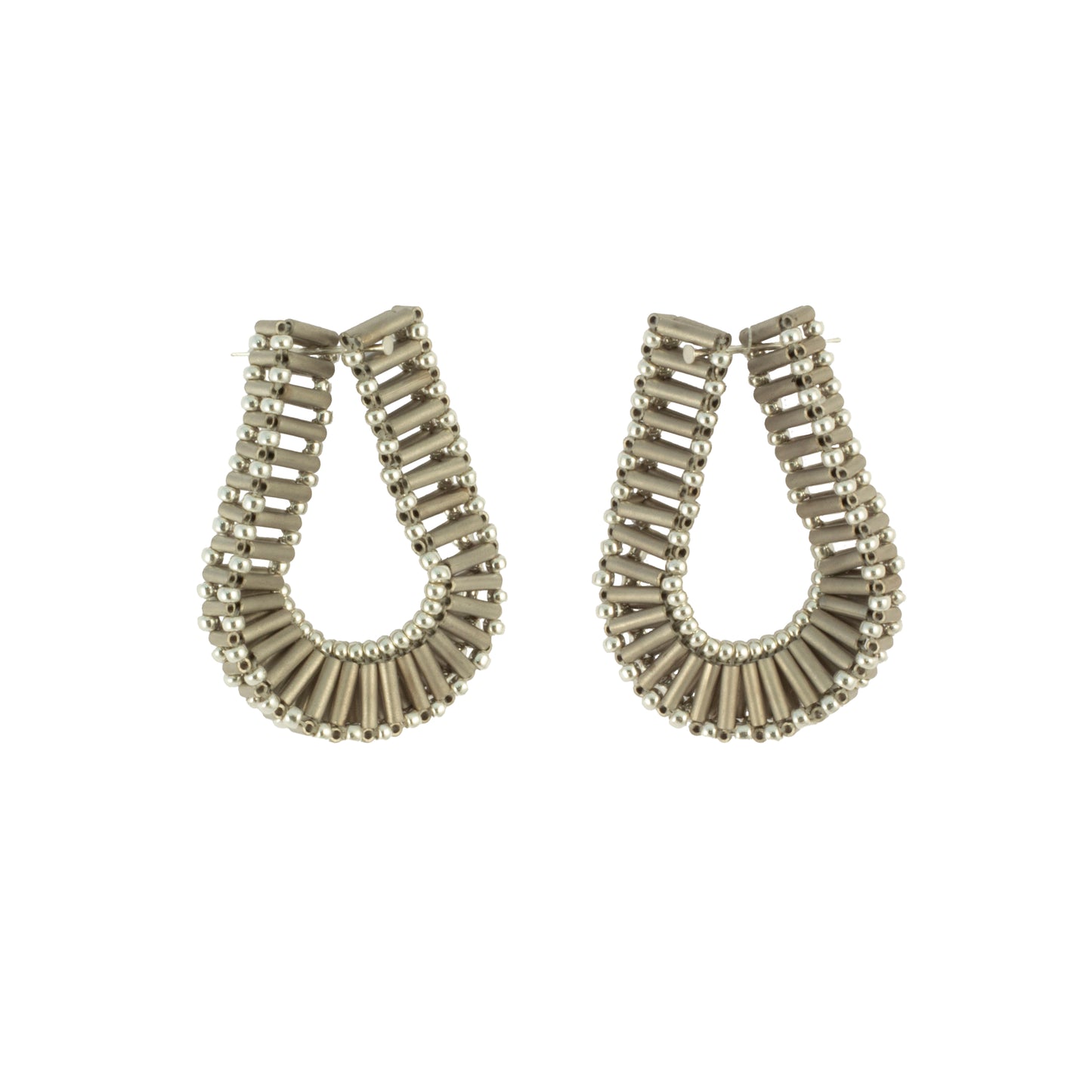 Embrace Earring | Silver & Slate