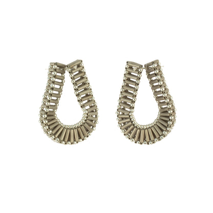 Embrace Earring | Silver & Slate