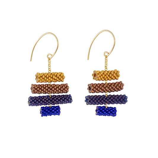 Iona Earring | Indigo Gold