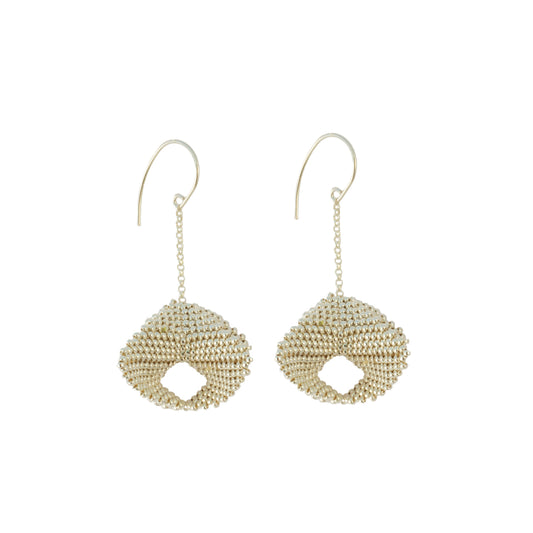 Infinity Earring | Silver & Slate