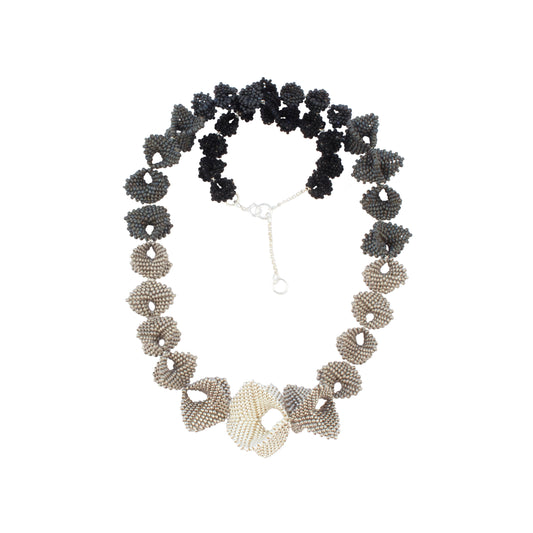 Infinity Necklace | Silver & Slate
