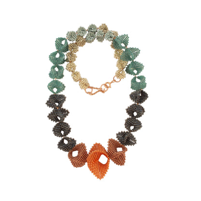 Infinity Necklace | Turquoise Copper