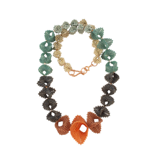 Infinity Necklace | Turquoise Copper