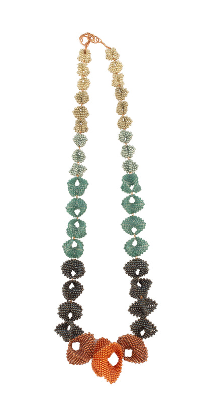 Infinity Necklace | Turquoise Copper