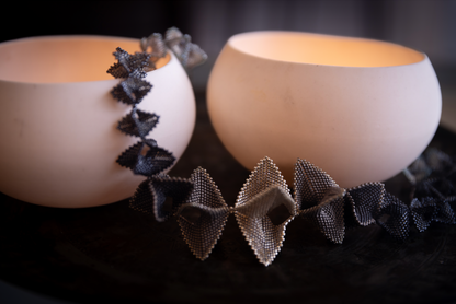 Infinity Necklace | Silver & Slate