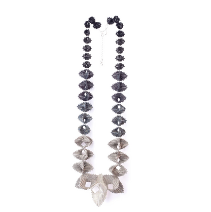 Infinity Necklace | Silver & Slate