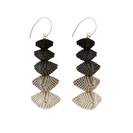 12 Apostles Earring | Silver & Slate