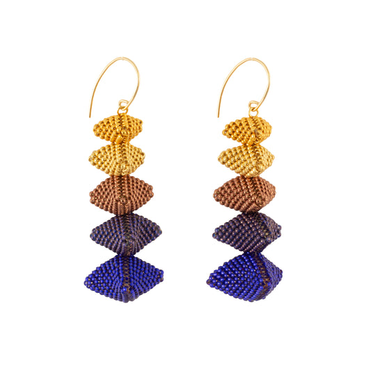12 Apostles Earring | Indigo Gold