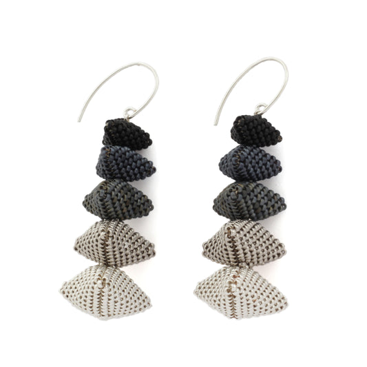 12 Apostles Earring | Silver & Slate